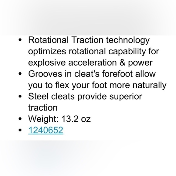 UNDER ARMOUR UA YARD MID ST METAL BASEBALL CLEATS BLACK NEW NO BOX - Picture 9 of 9